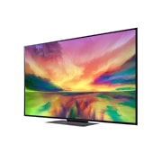 LG ال‌جی،LG QNED 81 ، تلویزیون 55 اینچ سری QNED81R، کیفیت 4K، تکنولوژی هوشمند AI ThinQ، سیستم عامل WebOS، کنترل جادویی، زبان طراحی 3side cinema، توانایی نمایش محتوای HDR با فرمتHLG، تکنولوژی AI Picture Pro وAI Sound Pro (5.1.2ch)، پایه وسط، جدید 2023 , نمای جانبی 30 درجه با تصویر داخل قاب, 55QNED816RA, thumbnail 3
