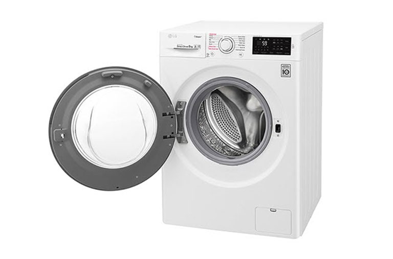 LG ال‌جی، ماشین لباسشویی 8 کیلوگرمی، مجهز به بخار،6MOTION ،سفید, WM-845SW, thumbnail 9