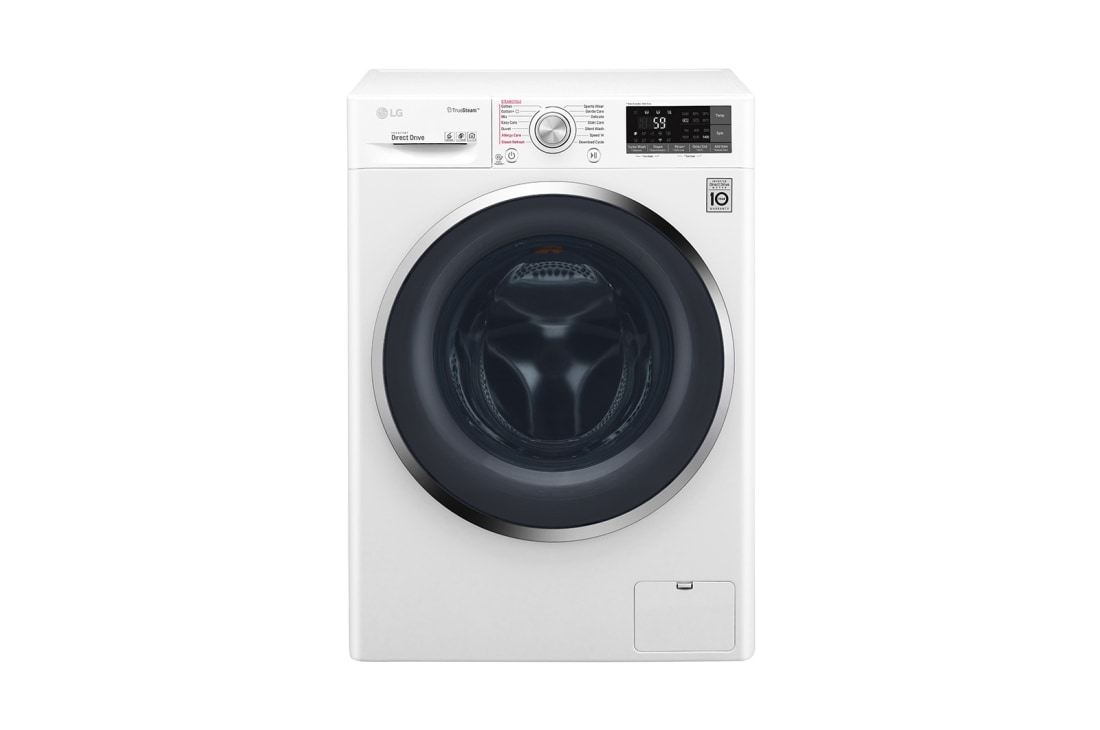 LG ال‌جی، ماشین لباسشویی 9 کیلوگرمی، تکنولوژی بخارشوی™TrueSteam، سفید , WM-946SW