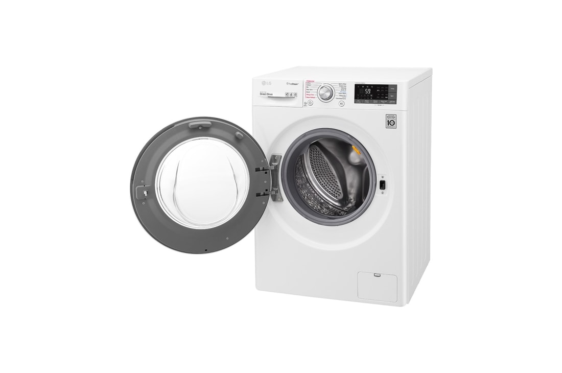 LG ال‌جی، ماشین لباسشویی 9 کیلوگرمی، مجهز به خشک کن، ™TrueSteam، سفید , WM-966SW, thumbnail 10