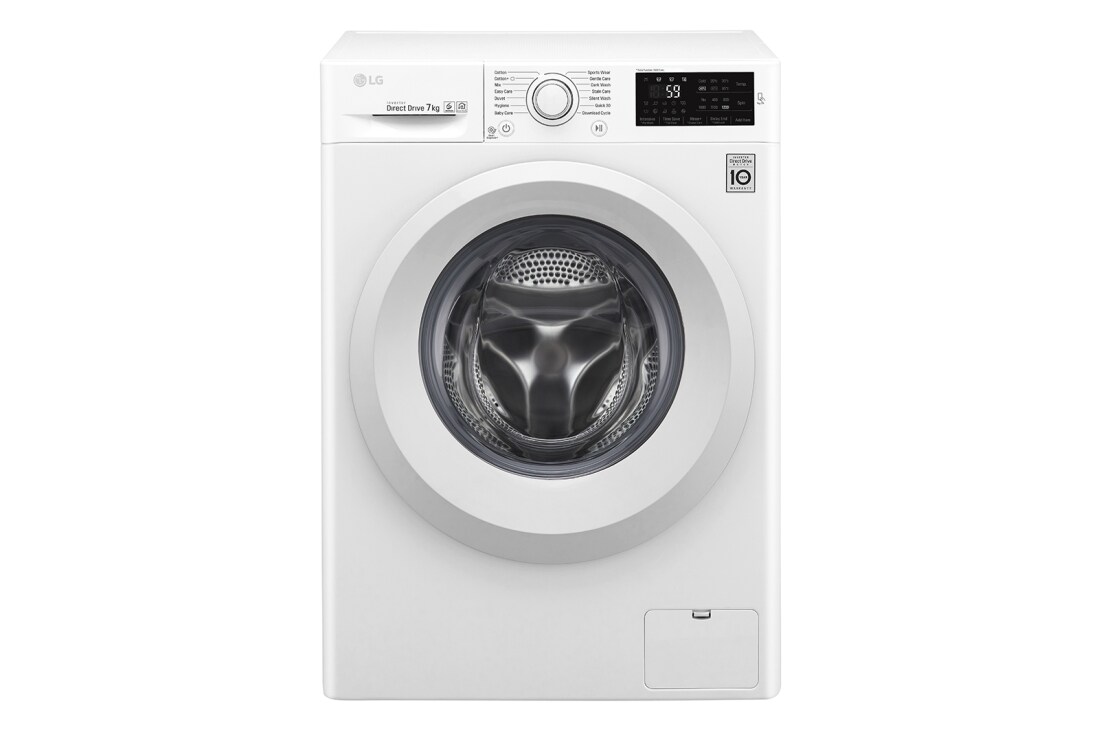 LG ال‌جی، ماشین لباسشویی 7 کیلوگرمی، تکنولوژی 6MOTION و Silent Wash، سفید, WM-711NW