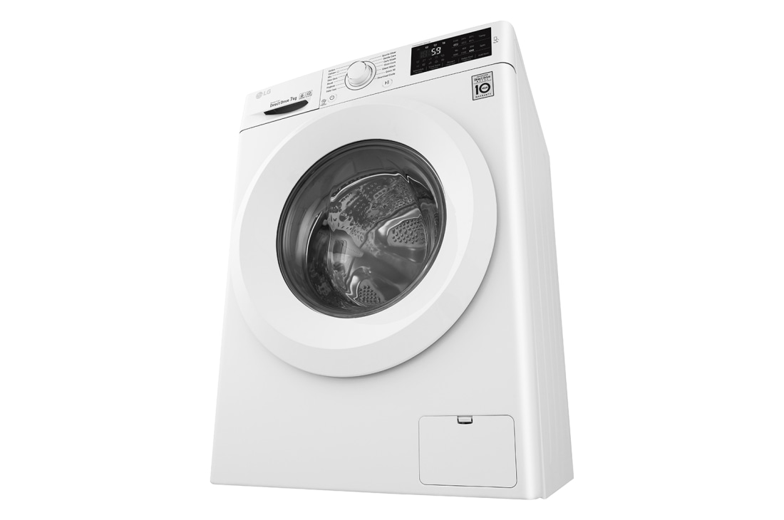LG ال‌جی، ماشین لباسشویی 7 کیلوگرمی، تکنولوژی 6MOTION و Silent Wash، سفید, WM-711NW, thumbnail 3
