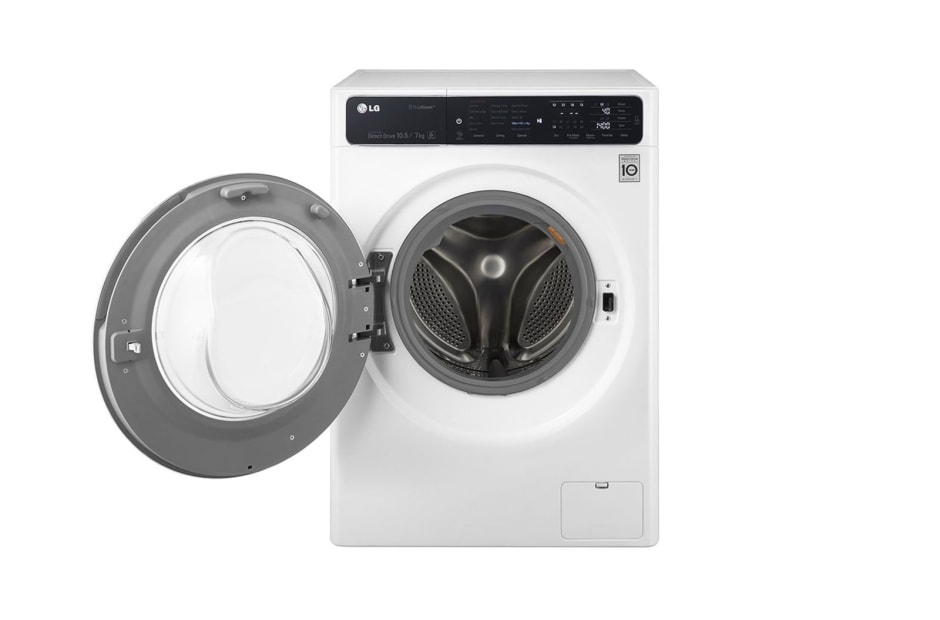 LG ال‌جی، ماشین لباسشویی 10.5 کیلوگرمی، تکنولوژی™TrueSteam، استیل , WM-L1055CS, thumbnail 2