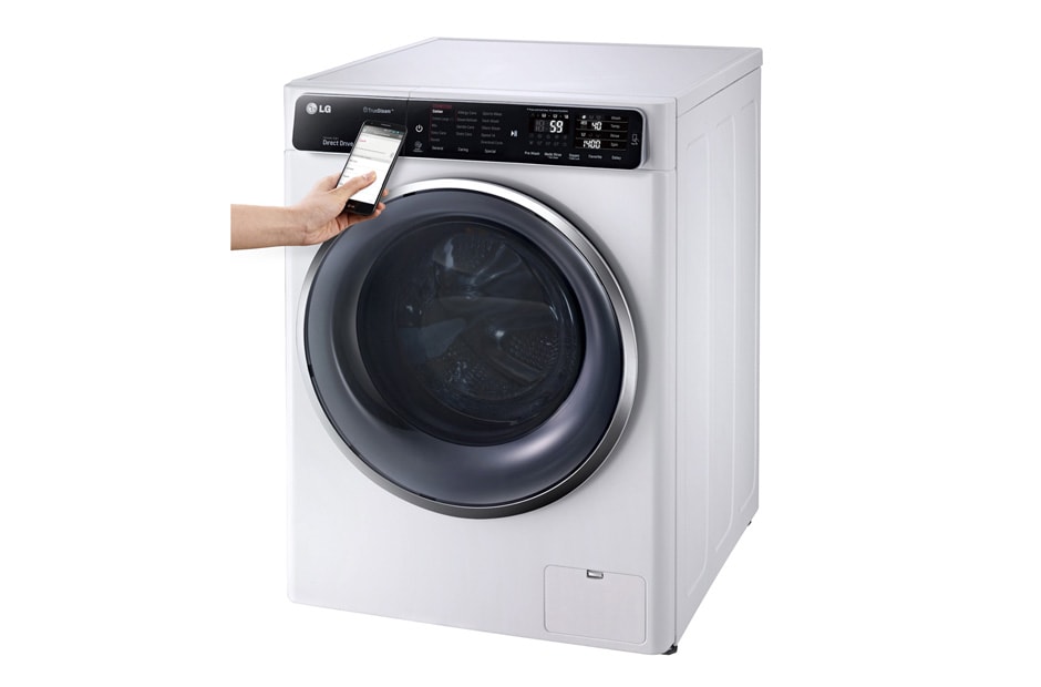 LG ال‌جی، ماشین لباسشویی 10.5 کیلوگرمی، تکنولوژی™TurboWashو™TrueSteam، نقره‌ای, WM-L1050S, thumbnail 4