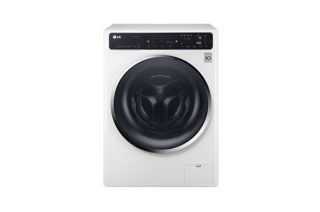 LG ال‌جی، ماشین لباسشویی 10.5 کیلوگرمی، تکنولوژی™TrueSteam، سفید, WM-L1055CW