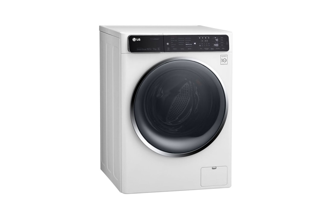 LG ال‌جی، ماشین لباسشویی 10.5 کیلوگرمی، تکنولوژی™TrueSteam، سفید, WM-L1055CW, thumbnail 5