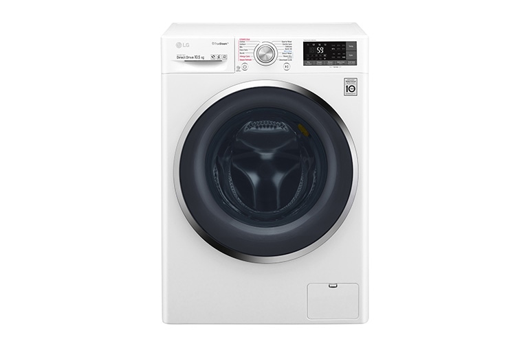 LG ال‌جی، ماشین لباسشویی 10.5 کیلوگرمی، تکنولوژی™TurboWashو ™TrueSteam، تیتانیوم, WM-1015SS, thumbnail 1