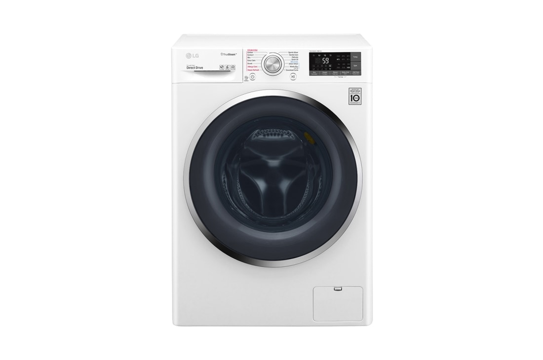 LG ال‌جی، ماشین لباسشویی 9 کیلوگرمی، مجهز به خشک کن، ™TrueSteam،نقره‌ای, WM-966SS