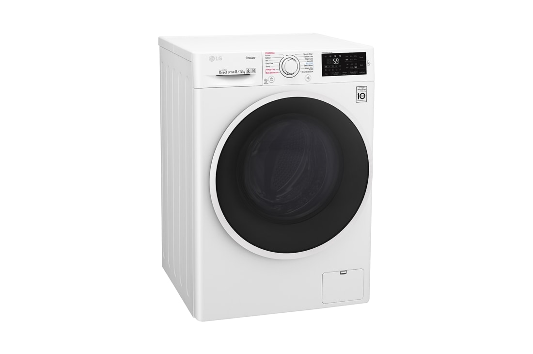 LG ال‌جی، ماشین لباسشویی 8 کیلوگرمی، مجهز به خشک کن، تکنولوژیCrease care، سفید, WM-865CW, thumbnail 4