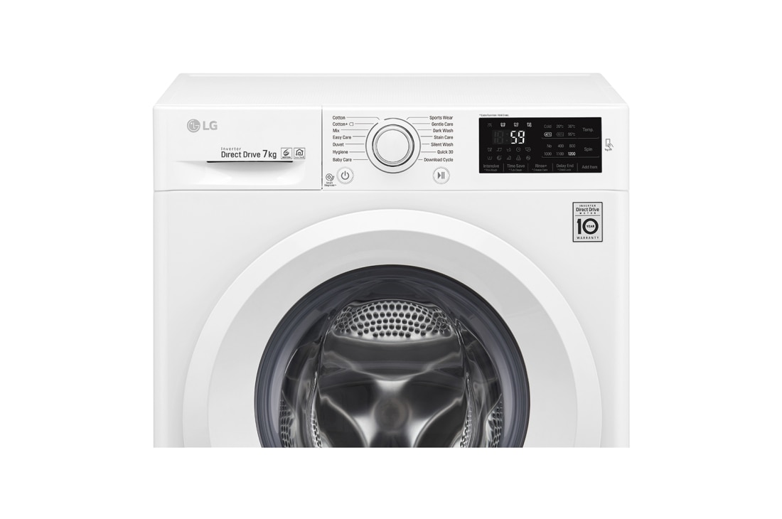 LG ال‌جی، ماشین لباسشویی 7 کیلوگرمی، تکنولوژی 6MOTION و Silent Wash، سفید, WM-721NW, thumbnail 5