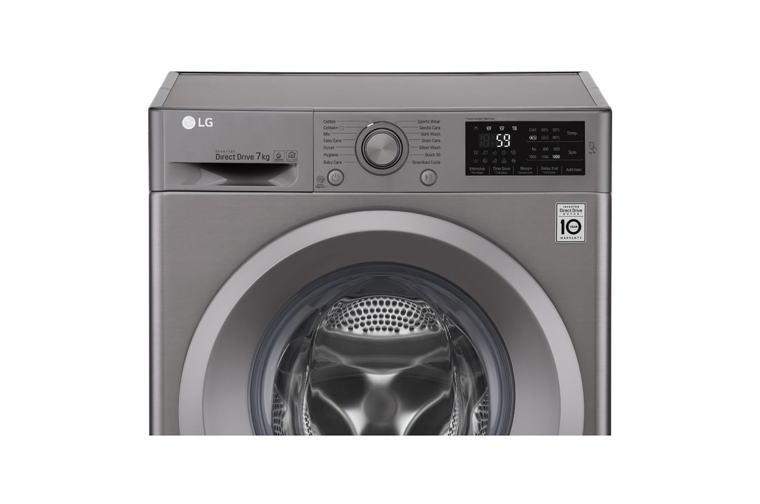 LG ال‌جی، ماشین لباسشویی 7 کیلوگرمی، تکنولوژی 6MOTION و Silent Wash، نقره‌ای , WM-711NS, thumbnail 5