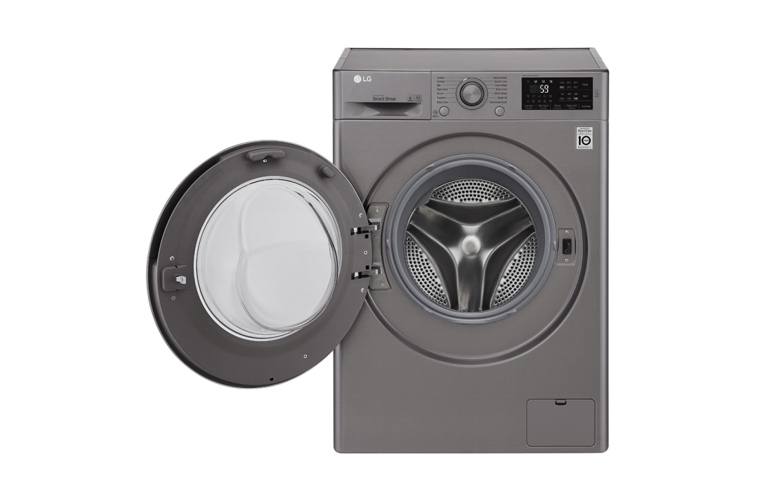 LG ال‌جی، ماشین لباسشویی 6 کیلوگرمی، تکنولوژی 6MOTION و Silent Wash، نقره‌ای , WM-621NS, thumbnail 4