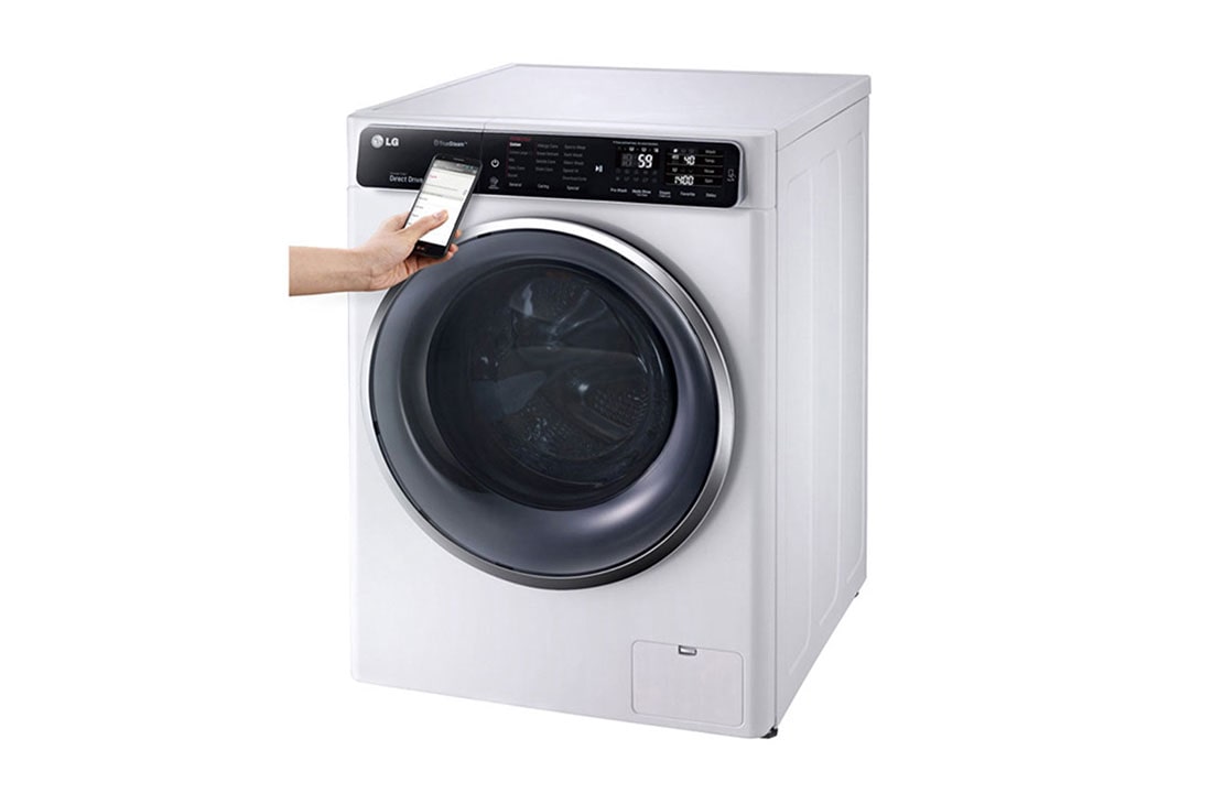 LG ال‌جی، ماشین لباسشویی 10.5 کیلوگرمی، تکنولوژی ™TurboWash، بخارشوی ™TrueSteam, WM-1052SS, thumbnail 4