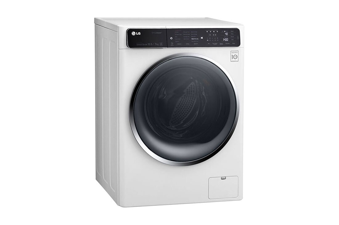 LG ال‌جی، ماشین لباسشویی 10.5 کیلوگرمی، مجهز به خشک کن، ™TrueSteam، سفید , WM-1057CW, thumbnail 5