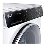 LG ال‌جی، ماشین لباسشویی 10.5 کیلوگرمی، مجهز به خشک کن، ™TrueSteam، سفید , WM-1057CW, thumbnail 6