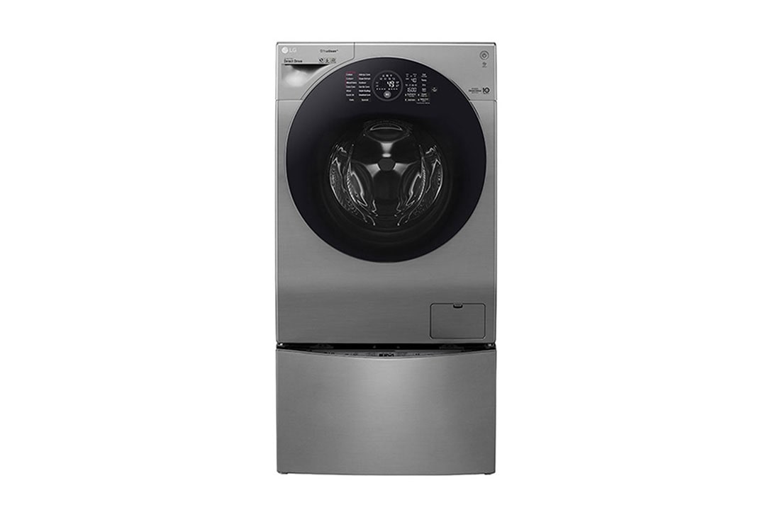 LG ال‌جی، ماشین لباسشویی ™LG TWINWash با ظرفیت 2+8 کیلوگرمی، تکنولوژی ™TurboWash, WM-G128SS_WM-GS2MINI