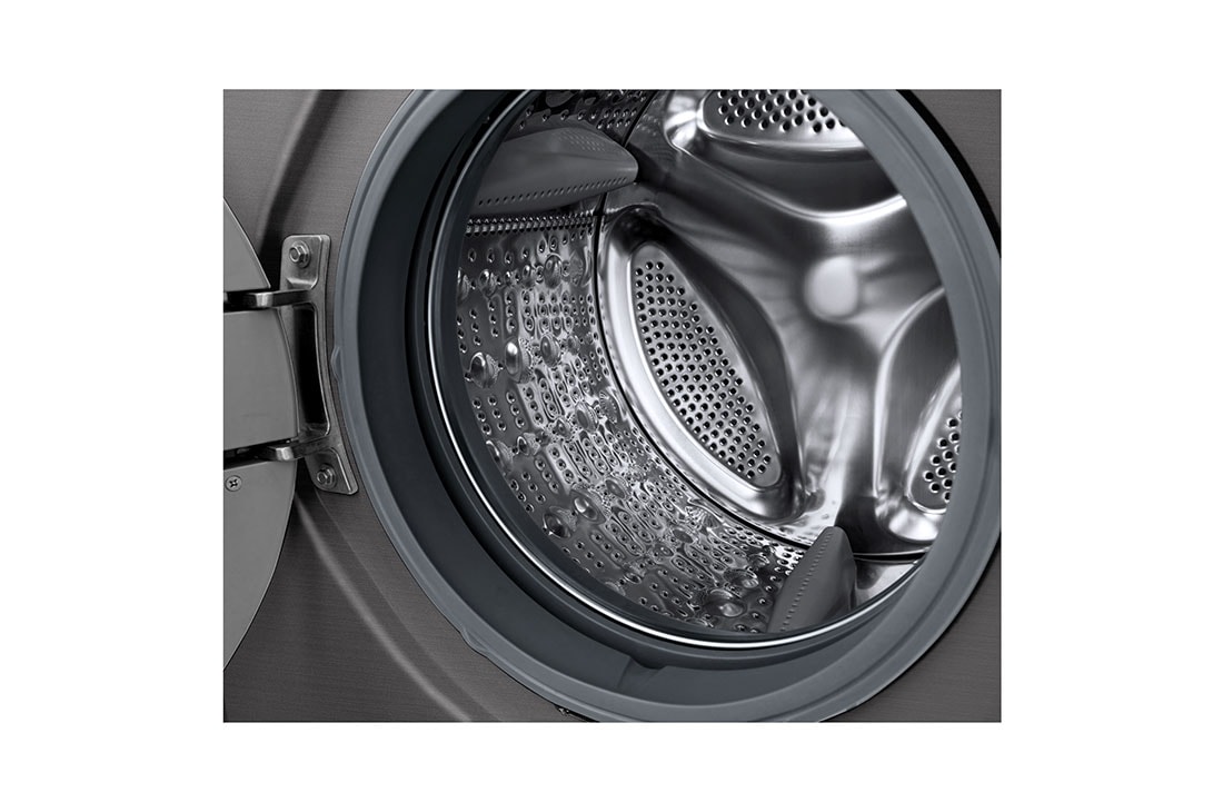 LG ال‌جی، ماشین لباسشویی 8 کیلوگرمی، 6MOTION, Drum detail, FH2J3TNG5, thumbnail 3