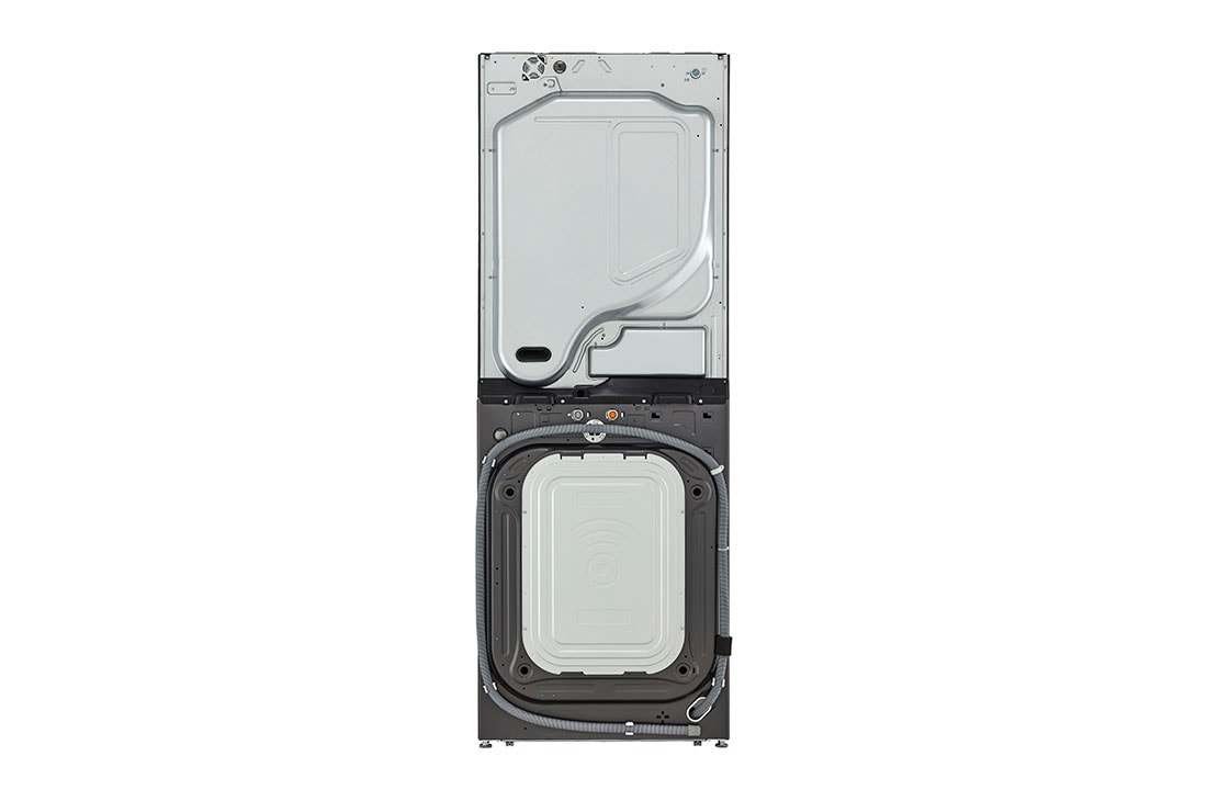 LG ال‌جی، ماشین لباسشویی هر واحد 21/16 کیلوگرمی، درب از جلو، ™WashTower ال‌جی دارای تکنولوژی ™Centre Control، رنگ مشکی استیل, Back View , WT1210BBF, thumbnail 15