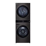 LG ال‌جی، ماشین لباسشویی هر واحد 21/16 کیلوگرمی، درب از جلو، ™WashTower ال‌جی دارای تکنولوژی ™Centre Control، رنگ مشکی استیل, Front View, WT1210BBF, thumbnail 1