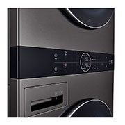 LG ال‌جی، ماشین لباسشویی هر واحد 21/16 کیلوگرمی، درب از جلو، ™WashTower ال‌جی دارای تکنولوژی ™Centre Control، رنگ مشکی استیل, Panel detail View, WT1210BBF, thumbnail 9