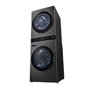 LG ال‌جی، ماشین لباسشویی هر واحد 21/16 کیلوگرمی، درب از جلو، ™WashTower ال‌جی دارای تکنولوژی ™Centre Control، رنگ مشکی استیل, Right Side View , WT1210BBF, thumbnail 11