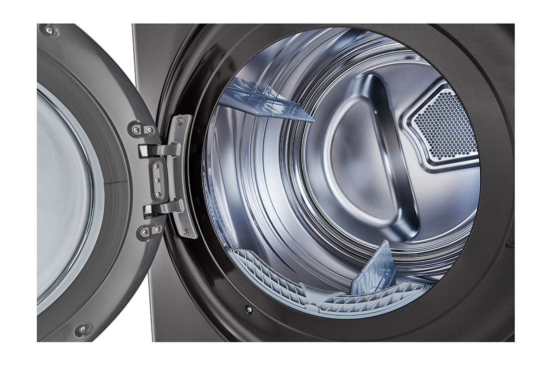 LG ال‌جی، ماشین لباسشویی هر واحد 13/10 کیلوگرمی، درب از جلو، ™WashTower ال‌جی دارای تکنولوژی ™Centre Control، رنگ مشکی استیل, Drum_Dryer, WT1210EGF, thumbnail 6