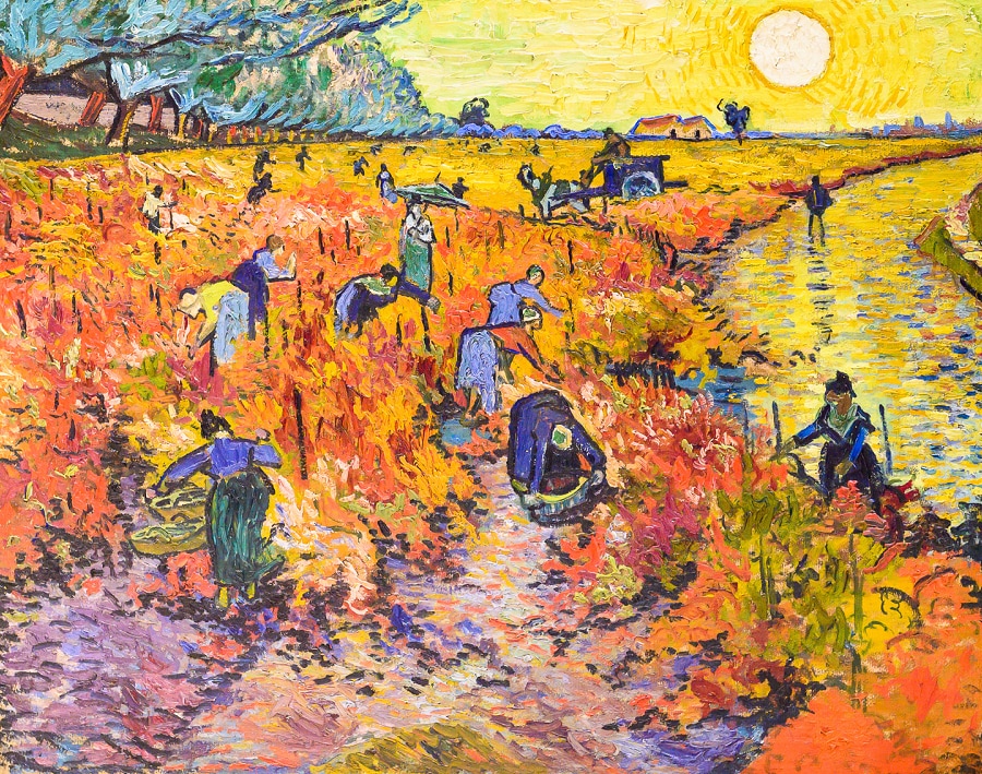 Immagine del Vigneto rosso di Arles.