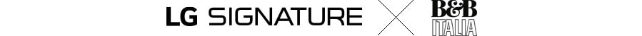 Logo di LG SIGNATURE e B&B Italia.