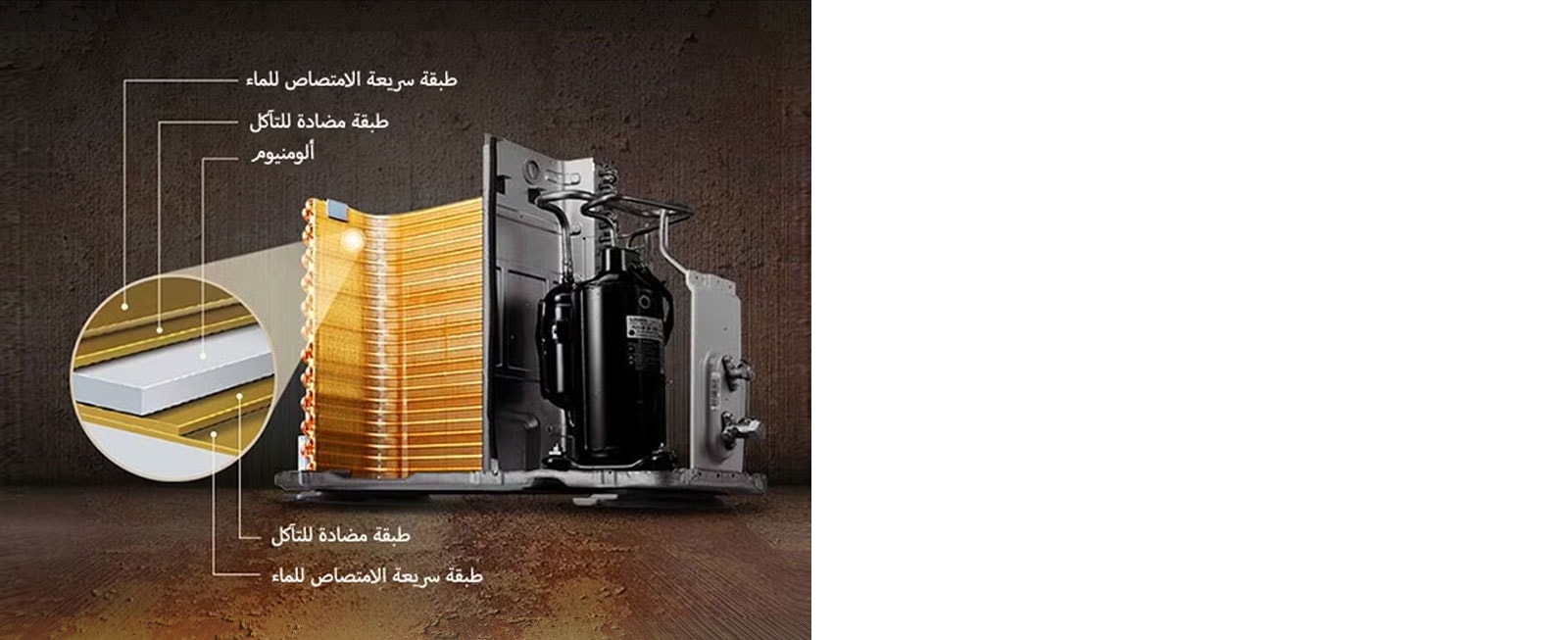 صورة للزعنفة الذهبية داخل الوحدة الخارجية