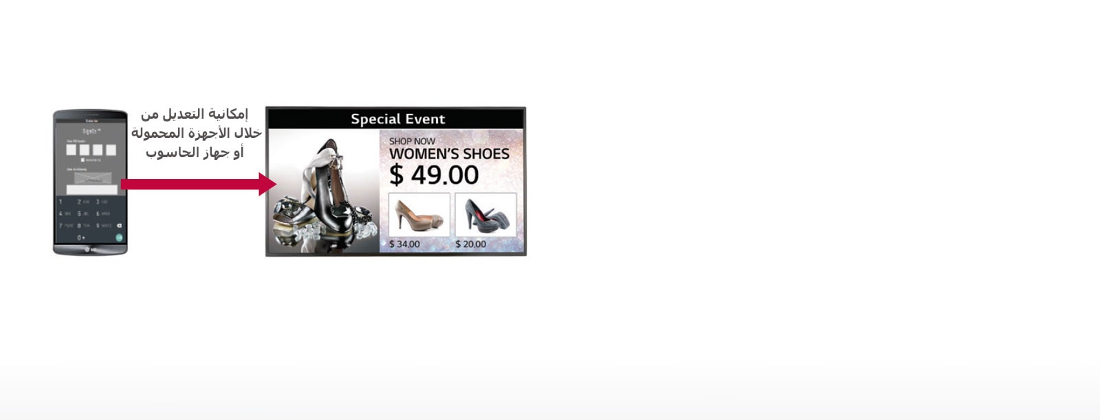 قالب مدمج من خلال SuperSign EZ1