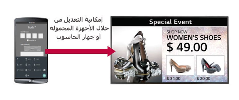 قالب مدمج من خلال SuperSign EZ2