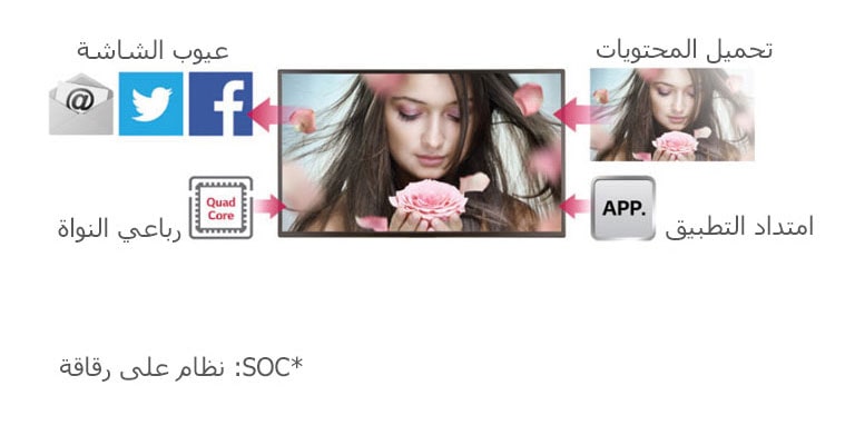 معالج SoC رباعي النواة*2