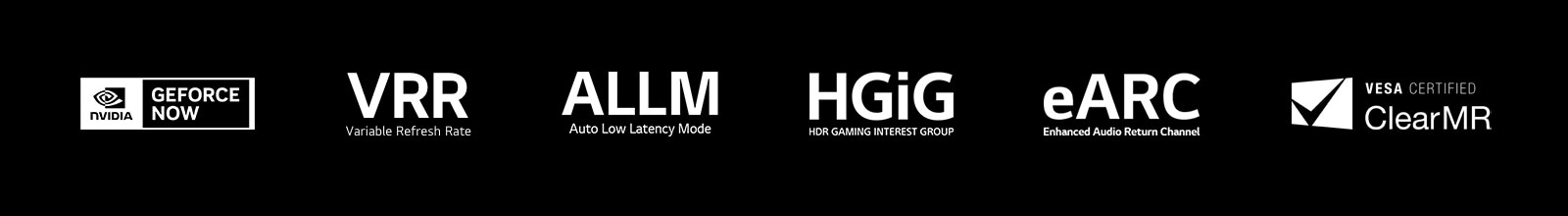 كما يمكن رؤية شهادات Nvidia G-Sync وAMD FreeSync Premium وغيرها من الشهادات المتعلقة بالألعاب.