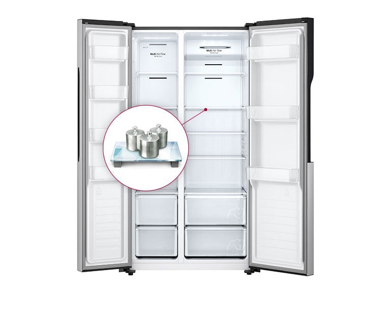 An image showing the entire interior of the refrigerator.
