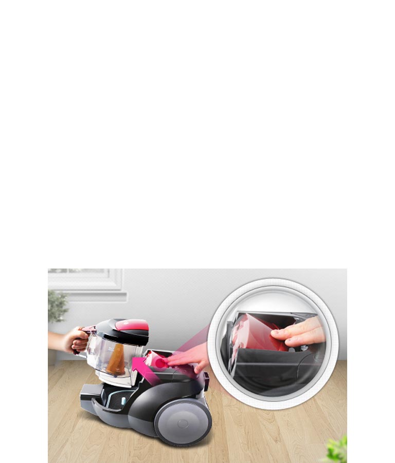 سهولة التحكم في سلة الغبار2