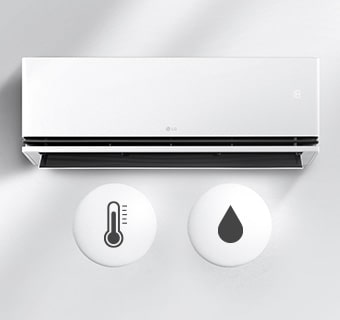 مكيف LG DUALCOOL AI - تشغيل مخصص برطوبة مثالية ودرجة حرارة لطيفة