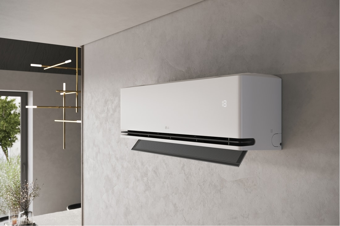 LG مكيف سبليت إل جي DUALCOOL AI  بسعة 2 طن بعاكس مزدوج بميزة تحكم بالطاقة وريشة مزدوجة و ايونايزر وتوفير الطاقة, أسلوب عصري 2, AIR-26T4W, thumbnail 12