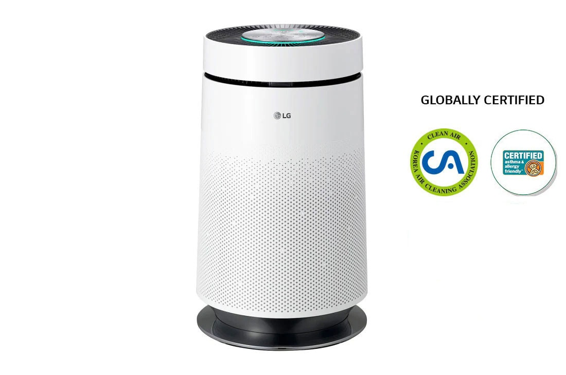 LG جهاز PuriCare من إل جي بمساحة تغطية تبلغ 58م²، ترشيح مكون من 6 خطوات، مستشعر PM 1.0، مروحة لدعم التنظيف, AS60GDWV0