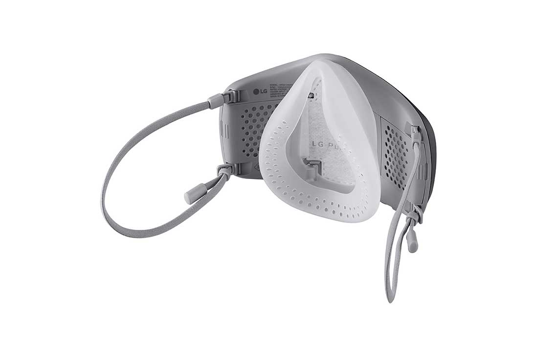 LG جهاز تنقية الهواء القابل للارتداء ™PuriCare من إل جي, مظهر يوضح الجانب العلوي الأيمن من الجهة الخلفية, AP551ABFA, thumbnail 3