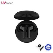 LG سماعات الأذن الاستريو اللاسلكية LG TONE Free HBS-FN6 Bluetooth®‎ لون أسود والمزودة بحاوية شحن UVnano وتقنية Meridian Audio, HBS-FN6, HBS-FN6, thumbnail 1