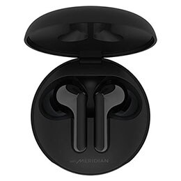 سماعات الأذن الاستريو اللاسلكية LG TONE Free HBS-FN4 Bluetooth®‎ المزودة بتقنية Meridian Audio (بيضاء)2