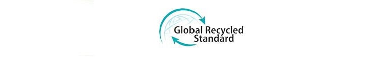 لقطة تعرض من اليسار شعارات الشهادات التالية: ، وGlobal Recycled Standard،