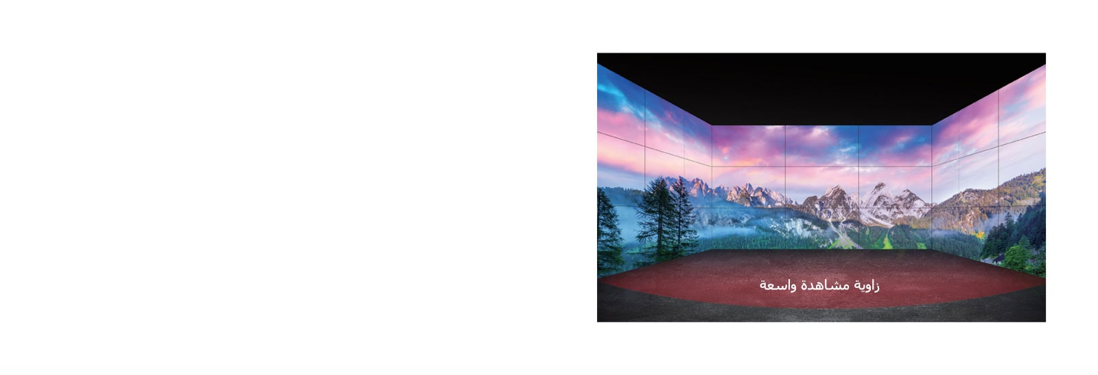 زاوية مشاهدة واسعة