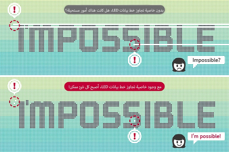 خطوط البيانات مع خاصية التجاوز2