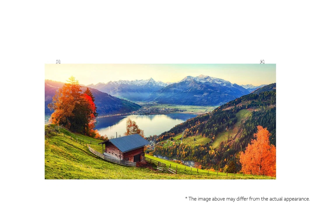 LG سلاسل اللافتات الخارجية فائقة الرقة, صورة أمامية مع شاشة داخلية، 500×1000 * قد تختلف الصورة أعلاه عن المظهر الفعلي., GSCD069-GN