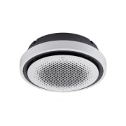 LG Round Cassette، Cassette_Inverter_H/P (1Φ)، 36kBtu, يحتوي مكيّف الهواء LG Round Cassette على العديد من الفتحات في وسط الدائرة المستديرة تمامًا، وتطوّقه حواف سوداء., ATNW36GYLT1 ANWBDXB + ATUW36GYLT1 ANWBDXB, thumbnail 1