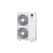 LG Round Cassette، Cassette_Inverter_H/P (1Φ)، 48kBtu, LG Ceiling Concealed Duct هو جسم مستطيل متوازي السطوح رمادي اللون يتكون من بعض مداخل الهواء على الجانب الأيمن وفتحة خروج هواء من الأمام.  , ATNW48GYLT1 ANWBDXB + ATUW48GYLT1 ANWBDXB, thumbnail 2