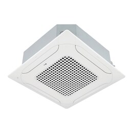 يتكون LG Ceiling Cassette من جزء سفلي وجزء علوي باللون الأبيض. في الأسفل، توجد مراوح في كل اتجاه من الاتجاهات الأربعة، لسهولة تدفق الهواء.2