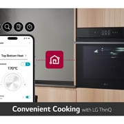 LG فرن من LG بتقنية InstaView، بسعة 76 لترًا، وتصنيف كفاءة طاقته ++A، مع توفّر ميزة القلي بالهواء، وتقنية الطهي بالبخار، وإمكانية الطهي بتفريغ الهواء, lifestyle convenient cooking, WSED7667M, thumbnail 12