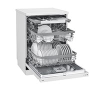 LG غسالة صحون إل جي  ™QuadWash ، لون أبيض, إعداد المكان14، تقنية EasyRack™ Plus، محرك الدفع المباشر، تقنية ThinQ, DFB425FW, DFB425FW, thumbnail 6